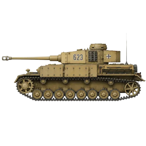 Panzer IV G, left side profile.